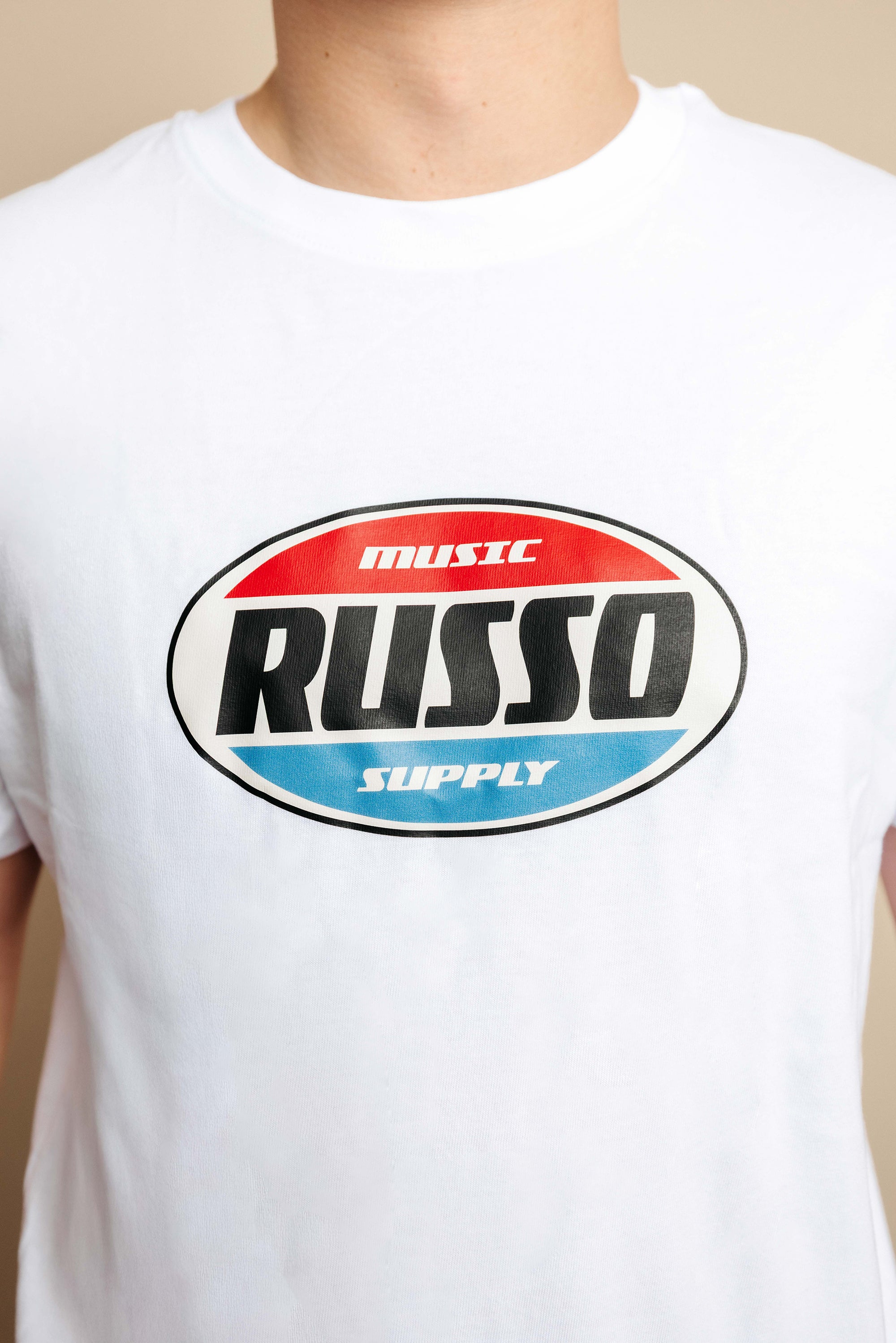 Russo Music Supply White Tee