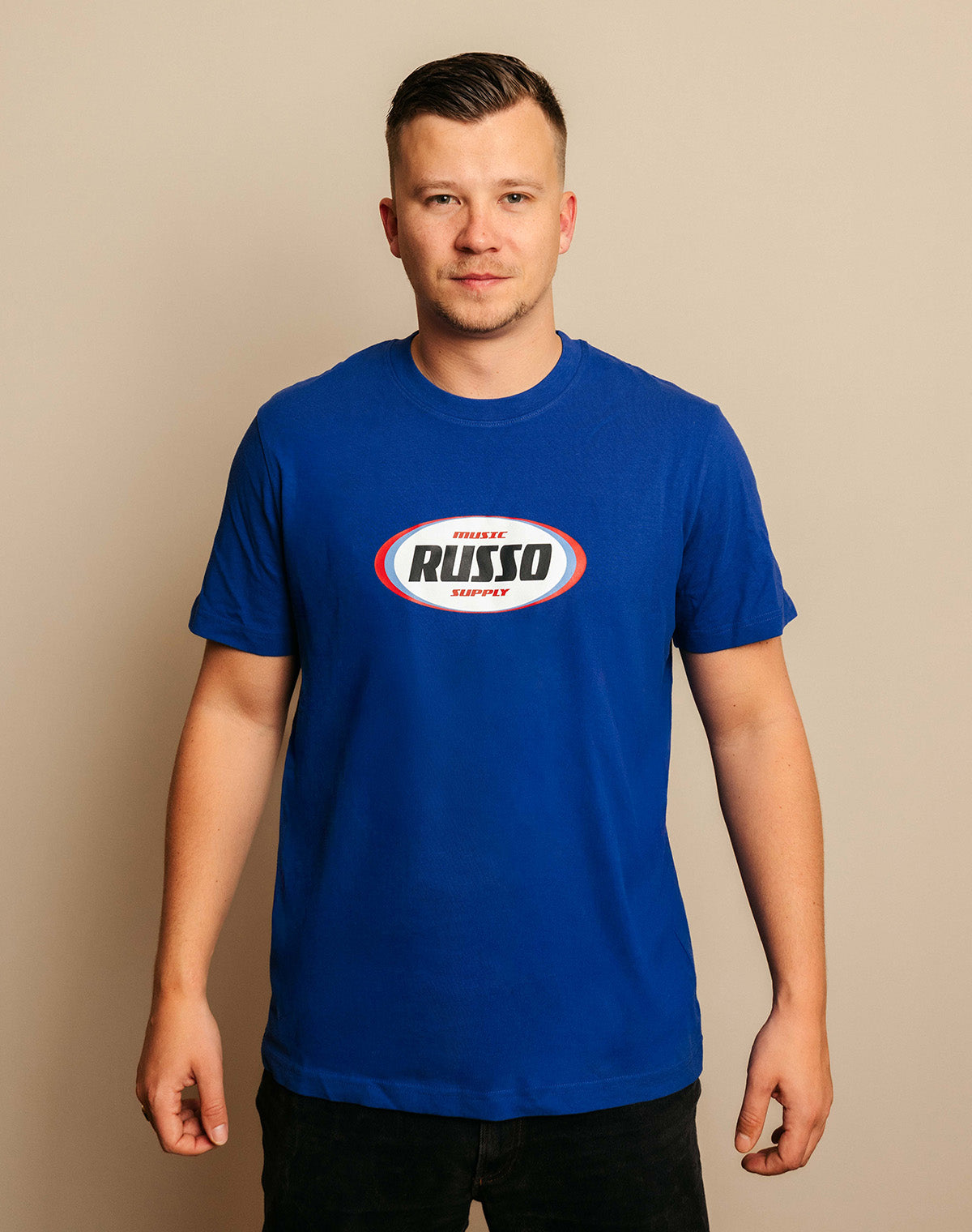 Russo Music Supply Navy Blue Tee