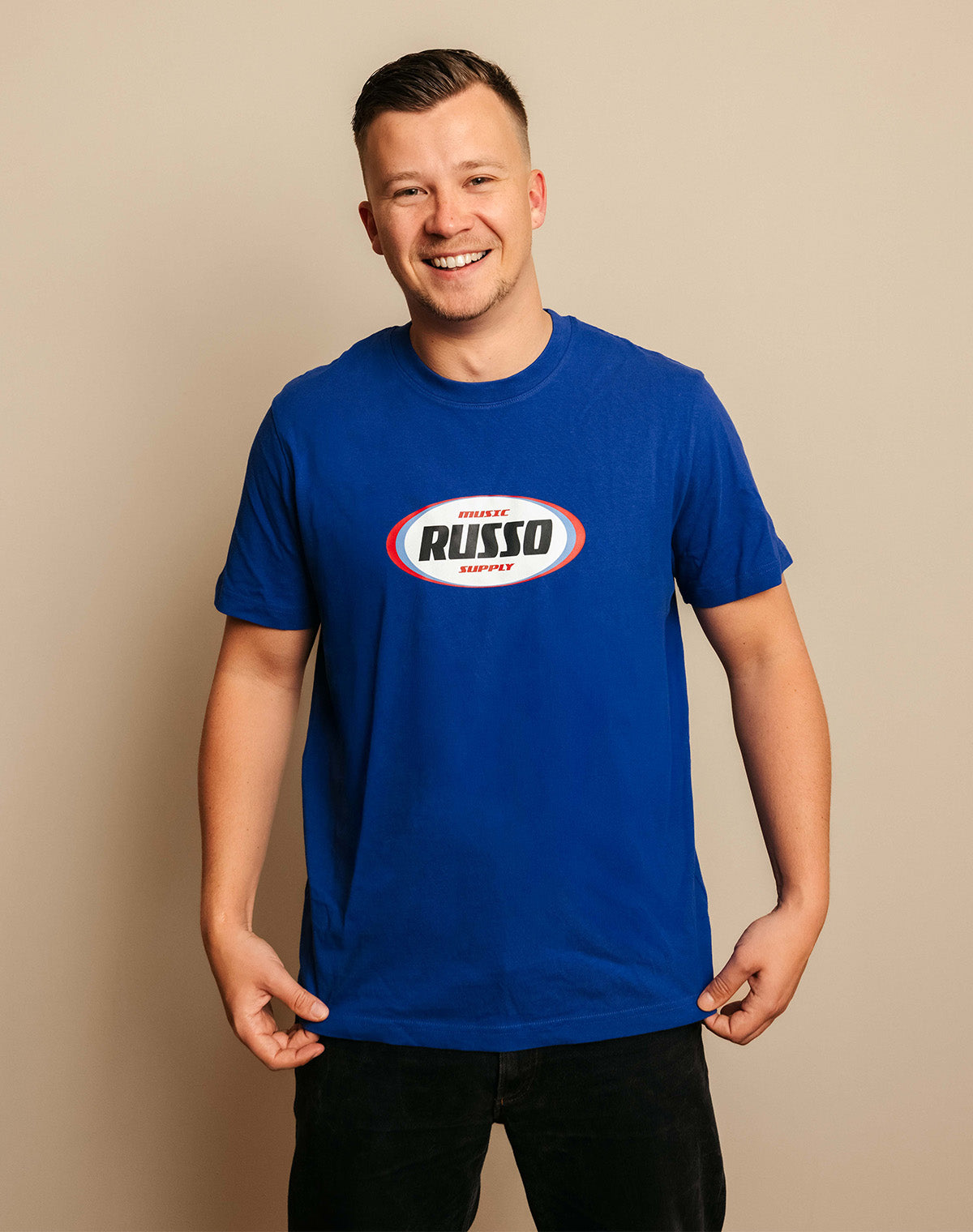 Russo Music Supply Navy Blue Tee